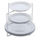Organizador Suporte De Pratos Divisor 3 Níveis Rack Cozinha