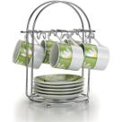 Organizador Suporte Para Xicaras E Pires Café Cozinha Premium