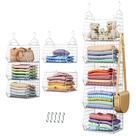Organizador suspenso de armário X-cosrack de 5 camadas com design patenteado branco