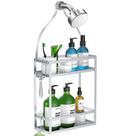 Organizador suspenso Shower Caddy Meangood Silver 26,4 x 11,4 x 56 cm