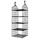 Organizador Suspenso Vertical Desmontável 5 Níveis Branco Preto Multiuso Cabideira