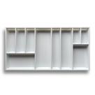 Organizador Talheres Gaveta 47x92cm Branco Divisor Cozinha 10 Compartimentos