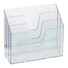 Organizador Triplo / Suporte Monitor Office Acrílico - 10170008 Organizador Triplo / Suporte Monitor Office Acrílico - 10170008