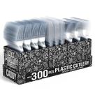 Organizador Utensil Caddy Exquisite com conjunto de talheres transparente