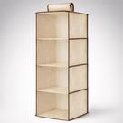 Organizador vertical dobrável 4 prateleiras para armário