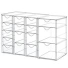 Organizador Vtopmart de acrílico transparente com 16 gavetas, kit com 4 unidades Organizador Vtopmart de acrílico transparente com 16 gavetas, kit com 4 unidades