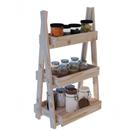 Organizadora Tripla Estante Treliça Cor Natural