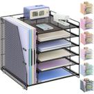 Organizadores de mesa e acessórios organizador de papel gianotter de 6 camadas