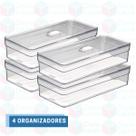 Organizadores Modular Com Tela P/ Alimentos Retangular - 4 UN