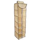 Organizadr Sapateira Dobravel Anti Poeira Grande Flexivel Com Ziper Vertical 6 Divisorias Cabideiro De Porta Guarda Roup