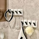 Organize com Estilo Gancho Piano Decorativo Retrátil com 4 Ganchos Ocultos Ideal para Decoração