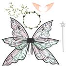 Organza preta Fairy Wings para adultos e meninas 60x50cm