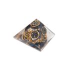 Orgonite Pirâmide 4cm Superação Medos Trabalha Expectativa