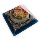 Orgonite Pirâmide 7 Chakras Pedras Naturais 4x7x7cm