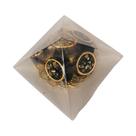 Orgonite Pirâmide Ação Psicológica Pirita Turmalina 3x4,5cm