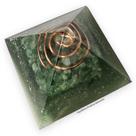 Orgonite Pirâmide Esmeralda Quartzo Verde 3x4,5cm