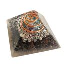Orgonite Pirâmide Metabolic Com Pedra Apatita Azul - 3x4,5cm