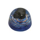 Orgonite Semi-esférico Azul com Ônix - Trabalho