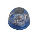 Orgonite Semi-esférico Azul com Quartzo Azul - Amigos Saúde Feng Shui Ferramentas Cura Instrumento Transmutação Energia Vital Potencializar