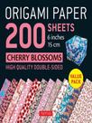 Origami paper 200 sheets cherry blossoms 6 inches 15 cm - TUTTLE PUBLISHING