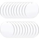 Ornament Blanks Senbota Acrylic Clear Circle 50 unidades com 3,5 cm de diâmetro