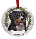 Ornament E&S Imports Bernese Mountain Ceramic DIY personalizável
