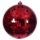 Ornamento Bola de Espejo Roja Vickerman 8 cm de Plástico Irrompible