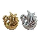 Ornamento cisne ceramica 7cm x 37cm x 8cm