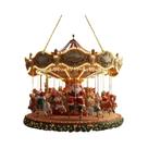 Ornamento De Carrossel De Natal Exquisito E Durável, Decoração De Feriado Para Prateleiras De Casa Ornamento De Carrossel De Natal Exquisito E Durável, Decoração De Feriado Para Prateleiras De Casa