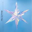Ornamento de Estrelas Decorativas Iridescentes, Pacote de 6 15,74 Hexag