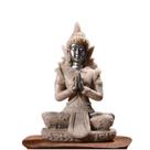 Ornamento: Estátua de Buda, escultura, resina de 7,5 cm para decoração de casa