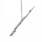 Ornamento LQDSHGLK Miniatura de Flauta 14 cm Réplica Prateada
