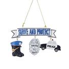 Ornamento pendurado Kurt S. Adler Serve e protege o policial