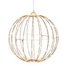 Ornamento suspenso Alpine Corporation de metal dobrável de 16 cm com LED