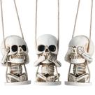 Ornamento suspenso Idefair Skull Decor para espelho retrovisor