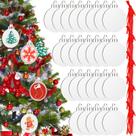 Ornamento suspenso Jetec MDF Sublimation Blanks 9x7x0 cm 18 unidades