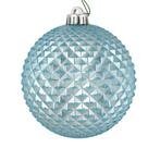 Ornamento Vickerman Baby Blue Durian Glitter Ball de 6 cm e 4 bolsas Ornamento Vickerman Baby Blue Durian Glitter Ball de 6 cm e 4 bolsas