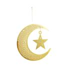 Ornamentos Acrílicos Em Forma De Lua E Estrela Para O Ramadan, Decoração Muçulmana Eid Mubarak,