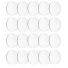 Ornamentos de acrílico Senbota, 20 peças, espaços em branco redondos transparentes de 10 cm