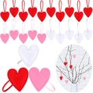 Ornamentos de Feltro em Formato de Coração para o Dia dos Namorados - Pacote com 20 Peças