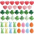 Ornamentos de Feltro Jutom - Dia dos Namorados, Páscoa e São Patrício (108 unidades)