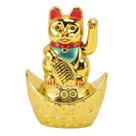Ornamentos Focket Maneki Neko Lucky Cat 14 cm operados por bateria Ornamentos Focket Maneki Neko Lucky Cat 14 cm operados por bateria