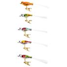 Ornamentos Kurt Adler Early Years Glass Clip-On Bird 4,5 cm, 5 peças