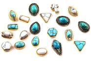 Ornamentos para pendurar unhas SIXAOAZZ Turquesa 50 peças com design retrô