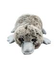 Ornitorrinco Cinza Claro ou Cinza Escuro Deitado 26cm - Pelúcia