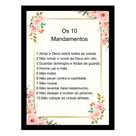 Os 10 mandamentos deixado por Jesus Cristo Quadro decorativo Os 10 mandamentos deixado por Jesus Cristo Quadro decorativo