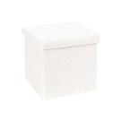 Ottoman B FSOBEIIALEO Small Cube Sherpa Faux Fur