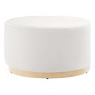 Ottoman Modway Tilden 74 cm, estofado em veludo redondo