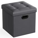 Ottoman SONGMICS com Armazenamento - 38x38x38cm - Material Sintético