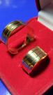 Ouro 18 Kilates Reta Noivado e Casamento 10 Gramas 8mm Com 2 Risco Opcional Par De Alianças Ouro 18 Kilates Reta Noivado e Casamento 10 Gramas 8mm Com 2 Risco Opcional Par De Alianças